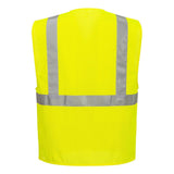 Portwest UC495 Economy Hi - Vis Mesh Vest with Zipper Closure - Gorvex.com