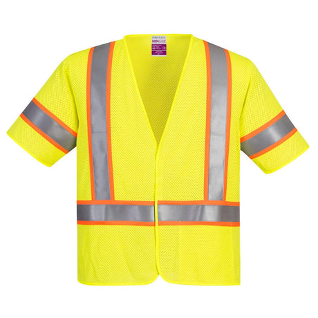 Portwest UFR24 Class 3 FR Hi Vis Mesh Vest with Hook & Loop Closure - Gorvex.com