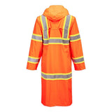 Portwest UH405 Hi - Vis 48" Rain Coat with Reflective Tape - Gorvex.com