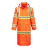 Portwest UH405 Hi - Vis 48" Rain Coat with Reflective Tape - Gorvex.com