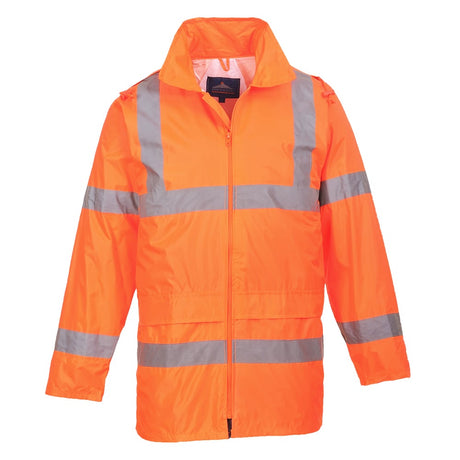 Portwest UH440 Hi Vis Rain Jacket with Vented Back Yoke and Eyelets - Gorvex.com