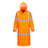 Portwest UH445 Hi Vis Classic Rain Coat 48" with Elastic Storm Cuff - Gorvex.com