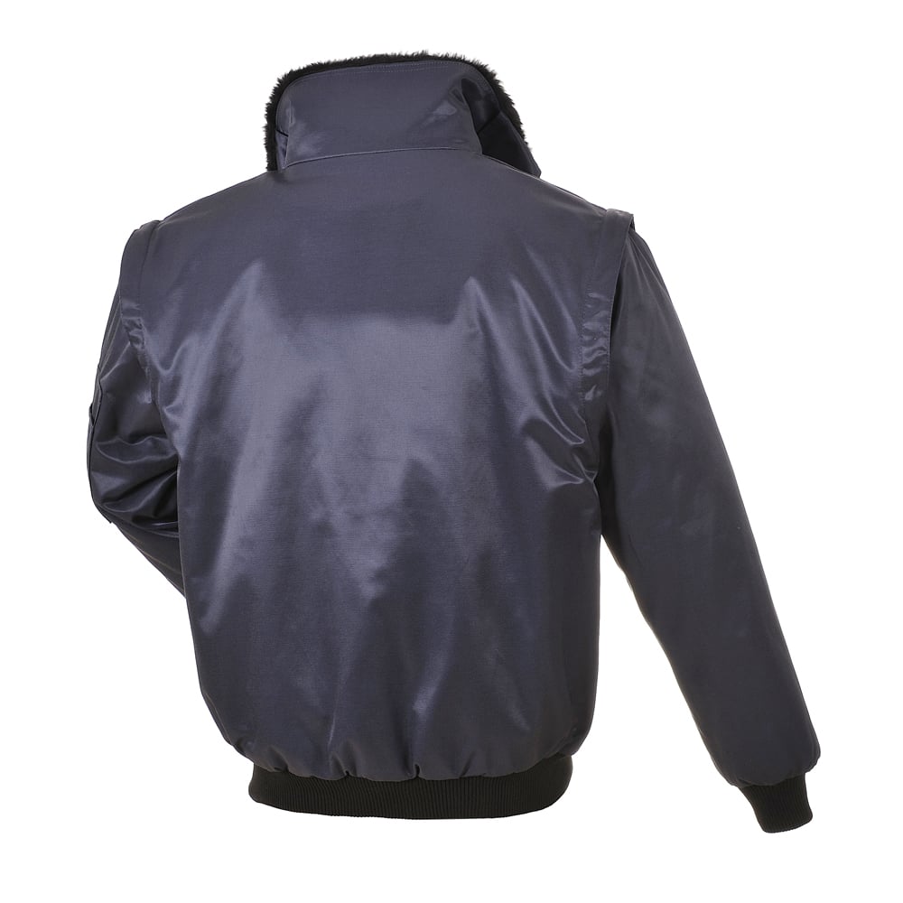 Portwest UPJ10 Pilot Jacket with Zip Out Pile Collar and Sleeves - Gorvex.com