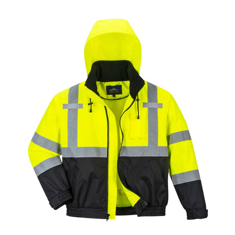 Portwest US364 Hi Vis 2 - in - 1 Premium Bomber Jacket with Sealed Seams - Gorvex.com