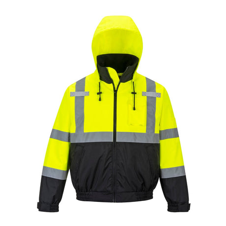 Portwest US364 Hi Vis 2 - in - 1 Premium Bomber Jacket with Sealed Seams - Gorvex.com