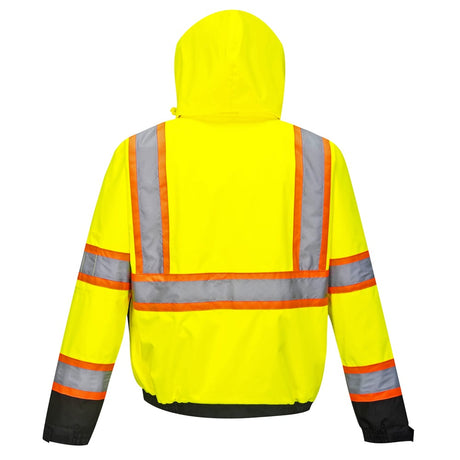 Portwest US367 Hi Vis 2 - in - 1 Bomber Jacket with Contrasting Tape - Gorvex.com