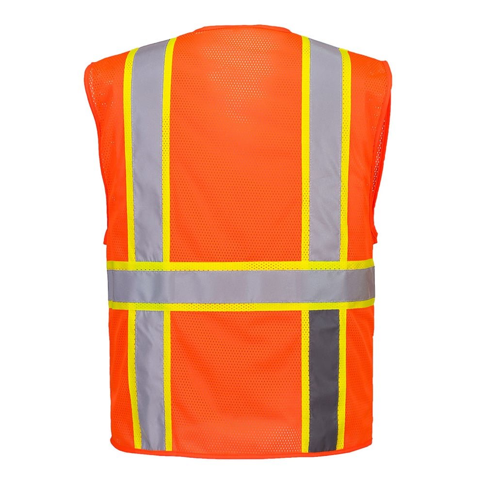 Portwest US374 Orlando Hi Vis Contrast Cooling Mesh Vest + 6 Pockets - Gorvex.com