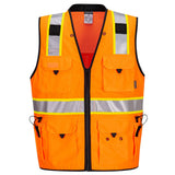 Portwest US376 Hi Vis Expert Pro Surveyor's Vest with 9 Pockets - Gorvex.com