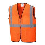 Portwest US380 Tampa Hi Vis Mesh Vest with Black Trim - Gorvex.com