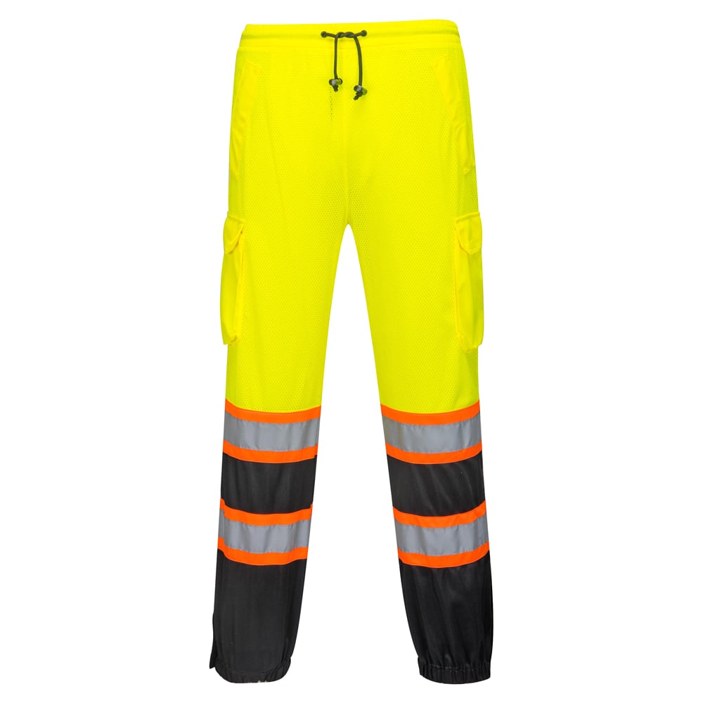 Portwest US388 Hi Vis Two - Tone Mesh Overpants with Contrast Panel - Gorvex.com