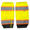 Portwest US389 Hi Vis Two - Tone Gaiters with Hook and Loop Straps, Hi Vis Yellow/Black, One Size, 1 pair - Gorvex.com