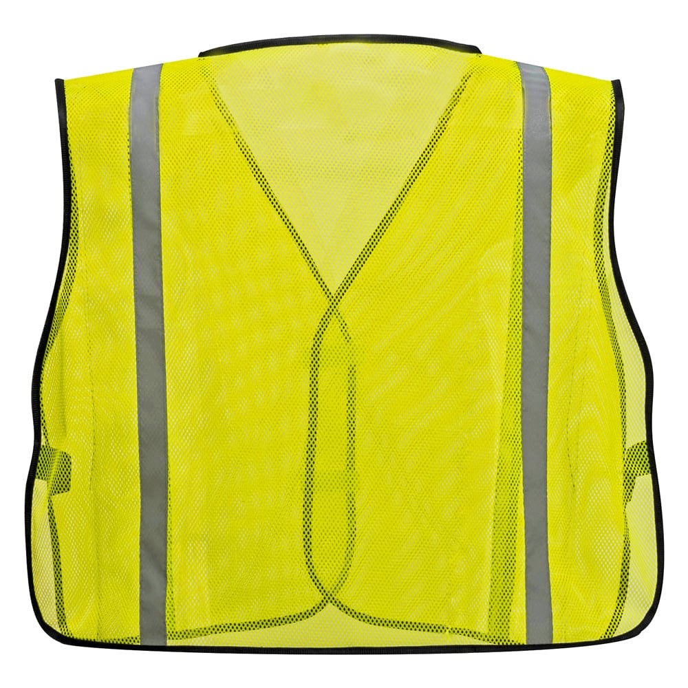 Portwest US390 Economy Hi Vis Non - ANSI Vest with Hook & Loop Closure, Hi Vis Yellow, One Size - Gorvex.com