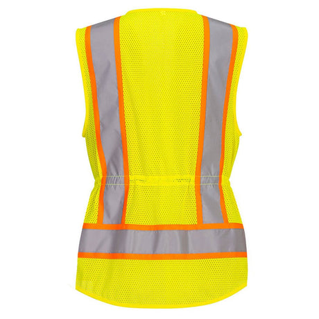 Portwest US392 Women's Hi Vis Contrast Vest with Adjustable Waist - Gorvex.com