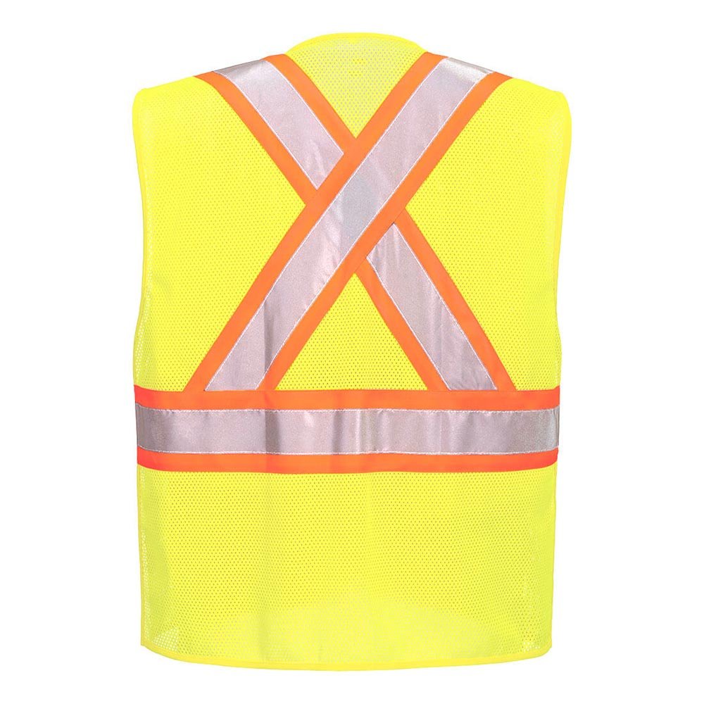 Portwest US393 Hi - Vis Mesh X Back Expandable Breakaway Vest - Gorvex.com