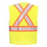 Portwest US393 Hi - Vis Mesh X Back Expandable Breakaway Vest - Gorvex.com