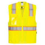 Portwest US394 Class 2 Hi Vis Fall Protection Vest with D - Ring Access - Gorvex.com