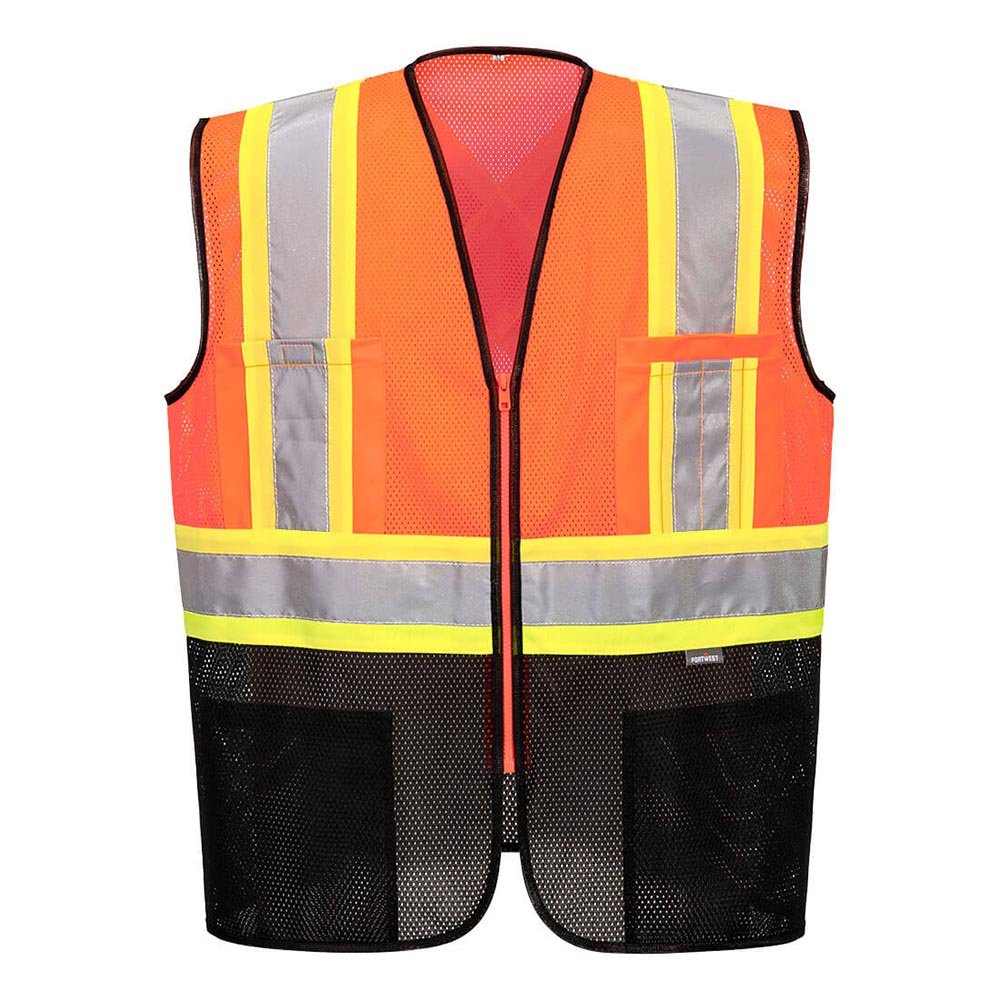 Portwest US395 Frisco Hi - Vis Two - Tone Executive Vest with X Back - Gorvex.com