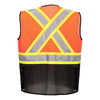 Portwest US395 Frisco Hi - Vis Two - Tone Executive Vest with X Back - Gorvex.com