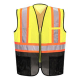 Portwest US395 Frisco Hi - Vis Two - Tone Executive Vest with X Back - Gorvex.com