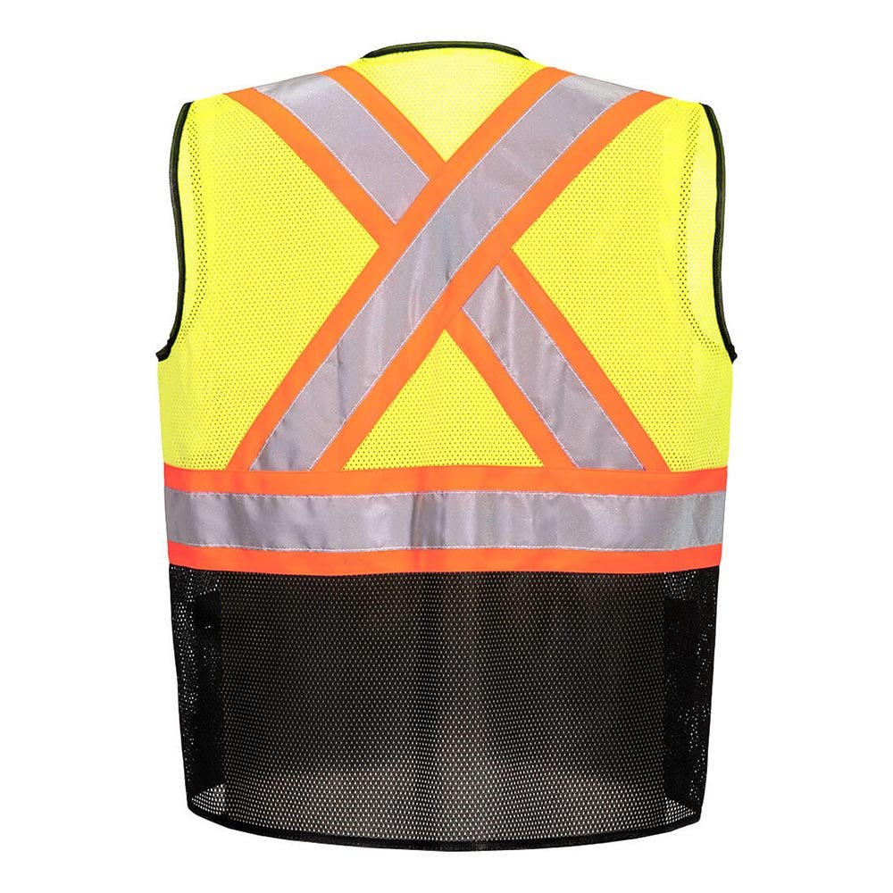 Portwest US395 Frisco Hi - Vis Two - Tone Executive Vest with X Back - Gorvex.com