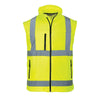 Portwest US428 Hi Vis Softshell Jacket with Detachable Sleeves - Gorvex.com