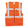 Portwest US476 Series Hi Vis Berlin Executive Solid Vest with D - Ring - Gorvex.com