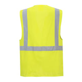 Portwest US476 Series Hi Vis Berlin Executive Solid Vest with D - Ring - Gorvex.com