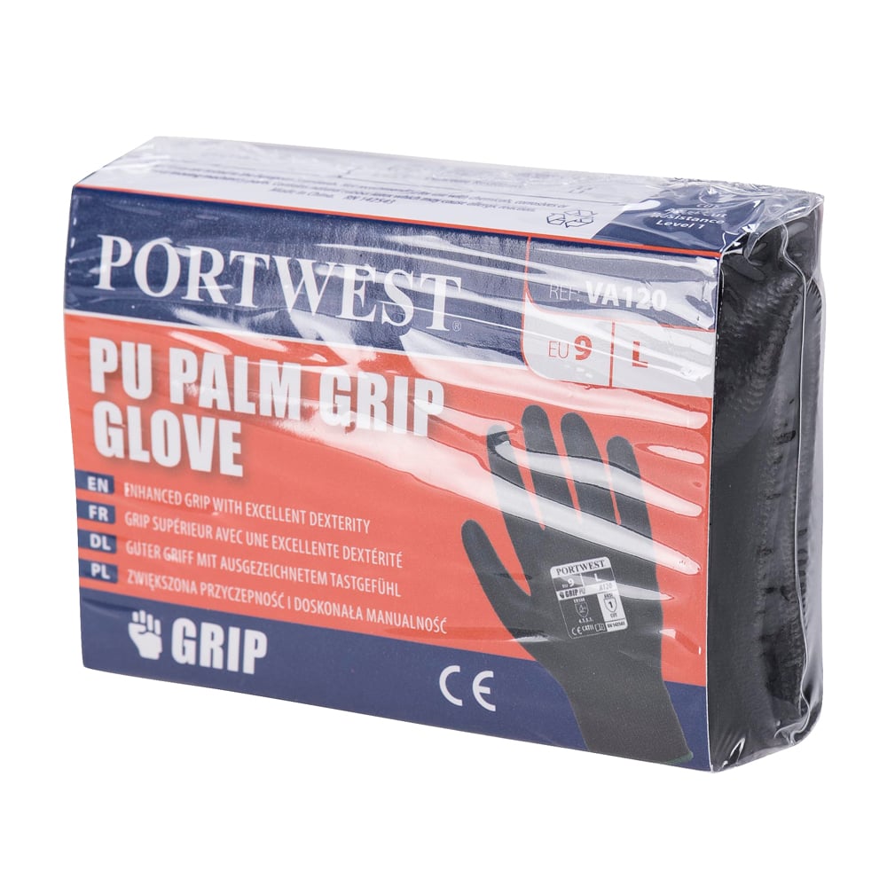 Portwest VA120 Series High Dexterity, PU Palm Gloves - Vending, 1 pair - Gorvex.com