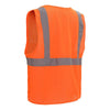 Hi-Vis Safety Vest, 5 Point Breakaway, Standard Class 2