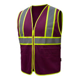 Two-Tone Mesh Ladies' Safety Vest with Adjustable Waist