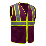 Two-Tone Mesh Ladies' Safety Vest with Adjustable Waist