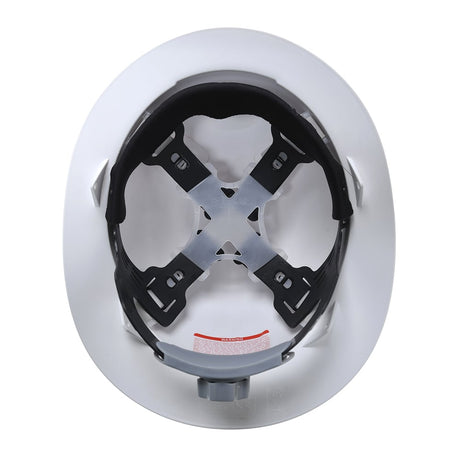 Portwest PS52 Full Brim Future 4 Pt. Ratchet Non Vented Hard Hat, White