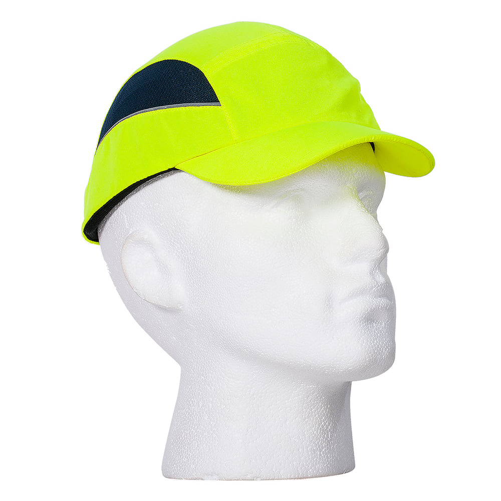 Portwest PS59 AirTech Hi Vis Bump Cap with Buckle Adjustment, Hi Vis Yellow