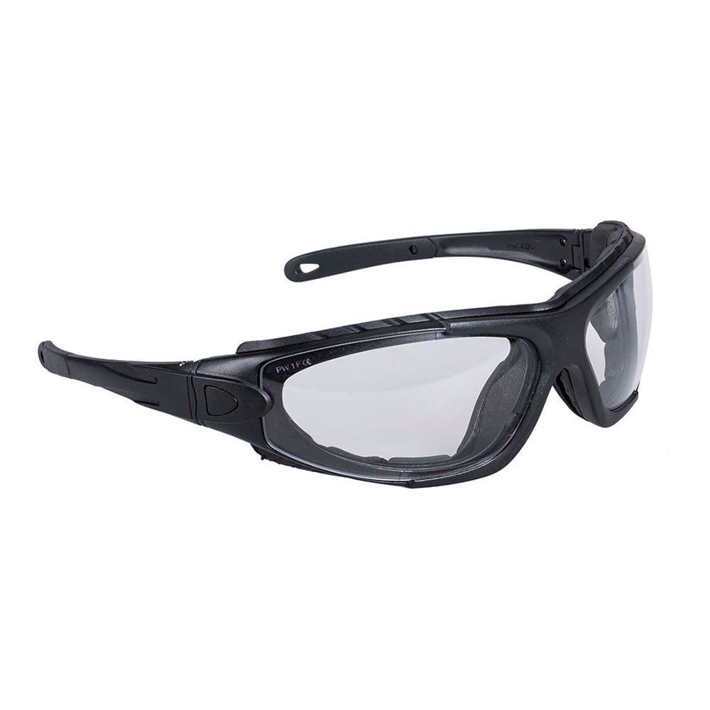 Portwest PW11 Levo Safety Glasses with Back Foam, 1 pair