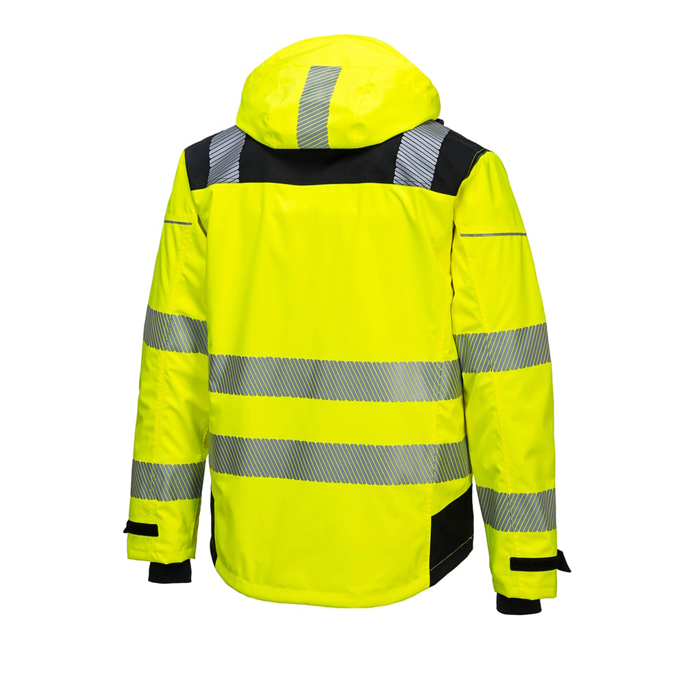 Portwest PW360 Hi Vis Extreme Breathable Rain Jacket with 5 Pockets