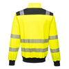 Portwest PW370 Hi Vis Sweatshirt with Ezee Zip Fastening