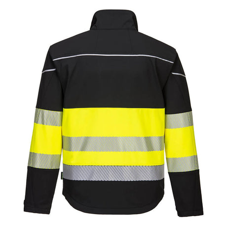 Portwest PW375 PW3 Hi-Vis 3 Layer Softshell Jacket with Segmented Tape