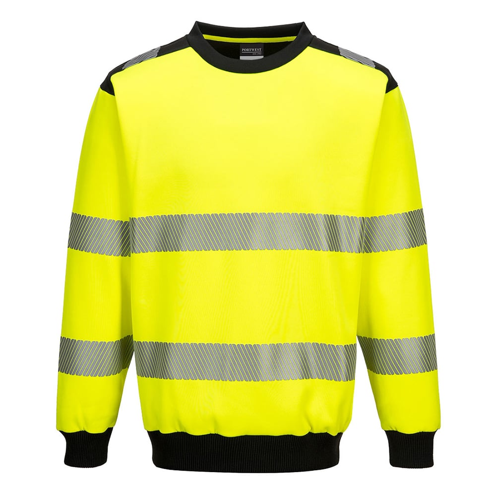 Portwest PW379 PW3 Class 3 Hi-Vis Sweatshirt with Segmented Tape