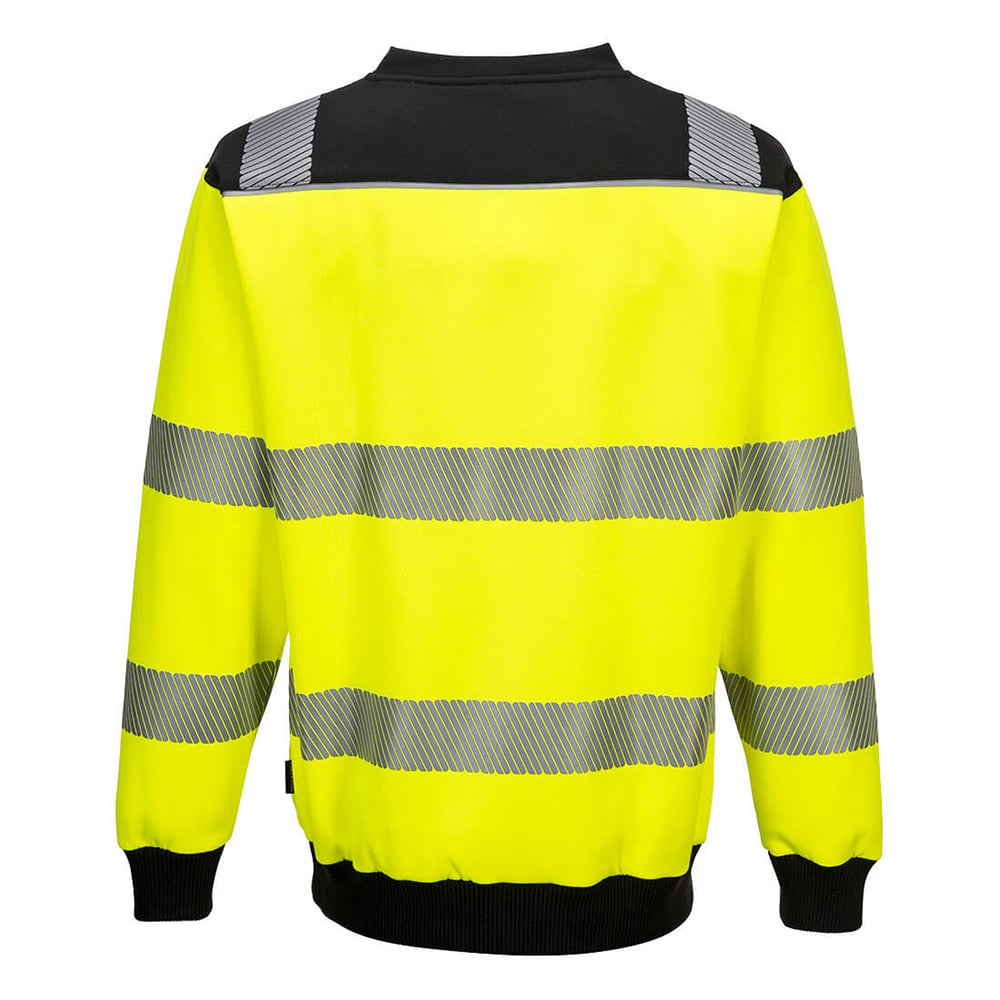 Portwest PW379 PW3 Class 3 Hi-Vis Sweatshirt with Segmented Tape