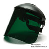 Pyramex Dark Green Polyethylene Face Shield S1035 - Gorvex.com