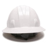 Pyramex Full Brim Hard Hat, 6 Pt Ratchet Suspension - Gorvex.com