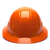 Pyramex Full Brim Hard Hat, 6 Pt Ratchet Suspension - Gorvex.com