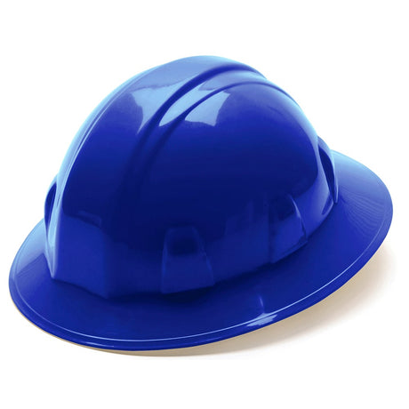 Pyramex Full Brim Hard Hat, 6 Pt Ratchet Suspension - Gorvex.com