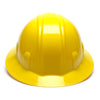 Pyramex Full Brim Hard Hat, 6 Pt Ratchet Suspension - Gorvex.com