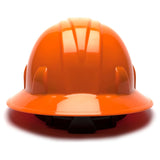 Pyramex Full Brim Hard Hat, 6 Pt Ratchet Suspension - Gorvex.com