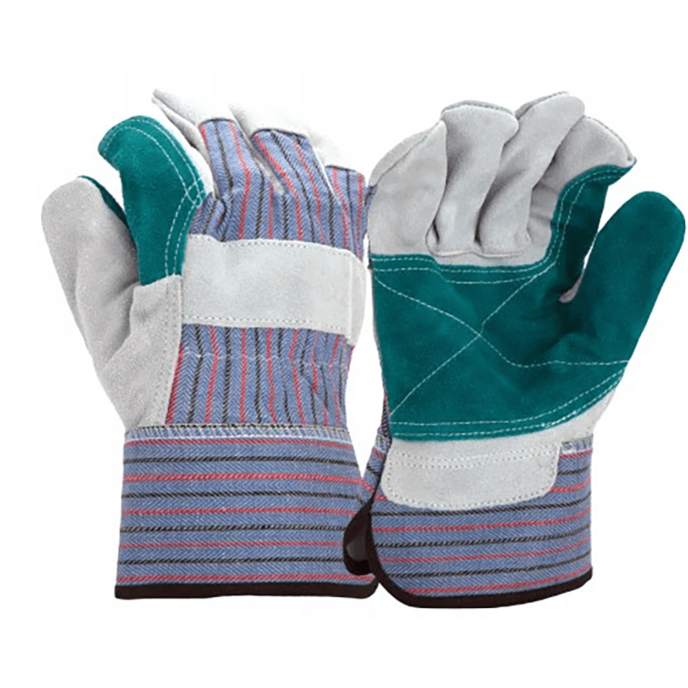 Pyramex GL1006W Split Cowhide Double Leather Palm Gloves with Safety Cuff, 1 pair - Gorvex.com