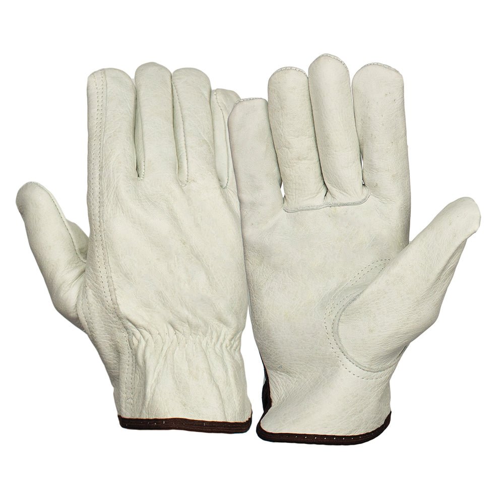 Pyramex GL2001K Value Grain Cowhide Keystone Thumb Driver Gloves, 1 pair - Gorvex.com