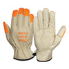 Pyramex GL2003K Select Grain Cowhide Hi Vis Fingertip Driver Gloves, 1 pair - Gorvex.com