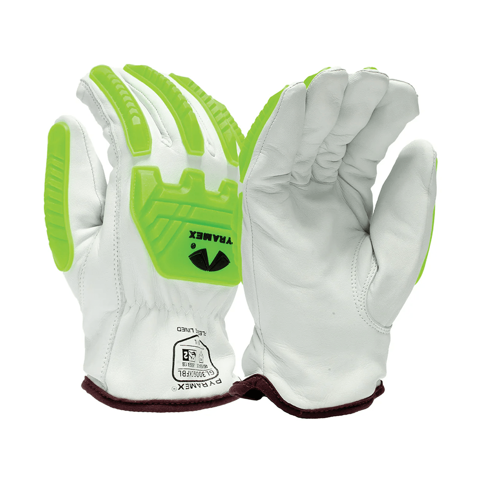 Pyramex GL3006CKFB Insulated A5 Cut Impact Level 2 Goatskin Driver Gloves, 1 pair - Gorvex.com