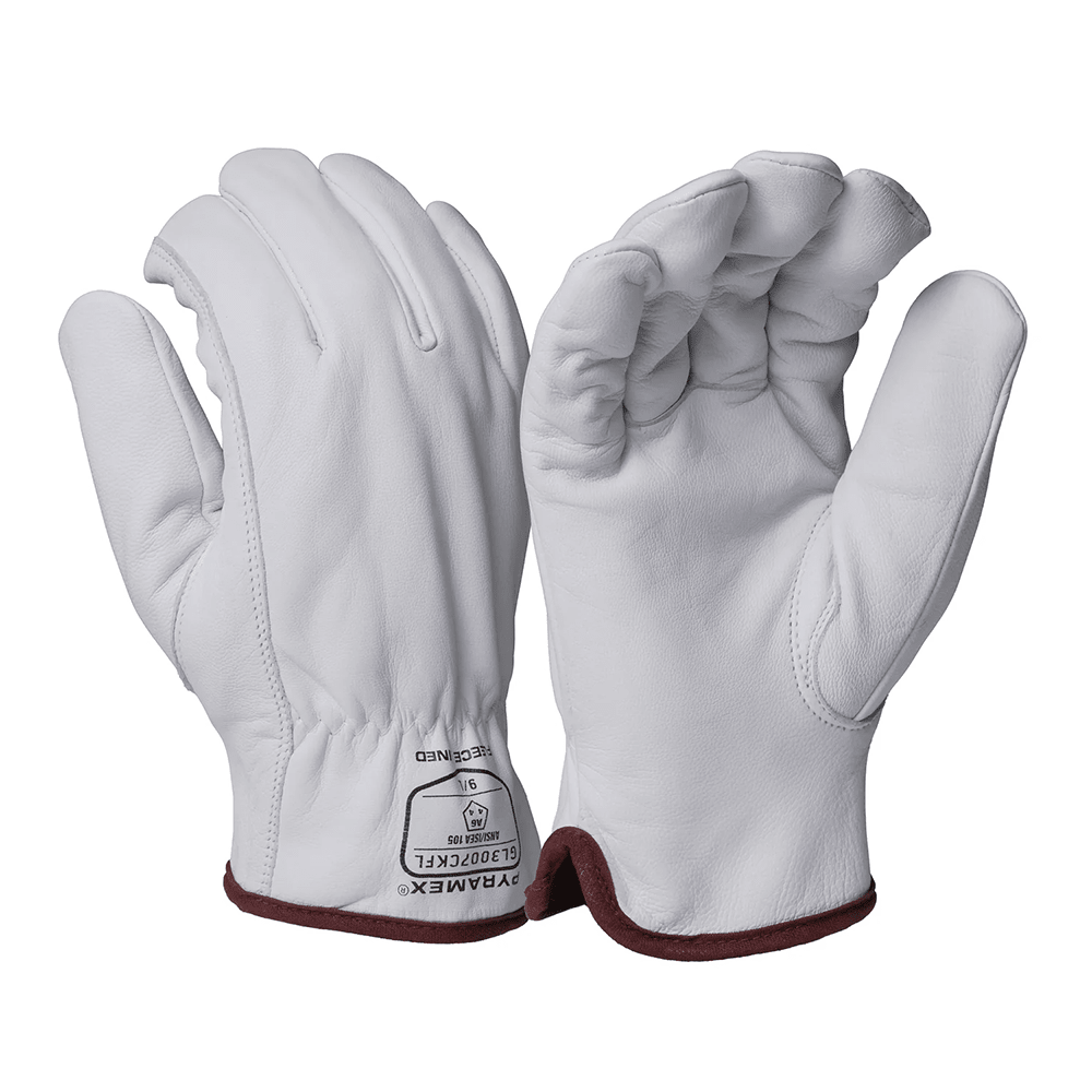 Pyramex GL3007CKF Premium Insulated A6 Cut Goatskin Driver Gloves, 1 pair - Gorvex.com